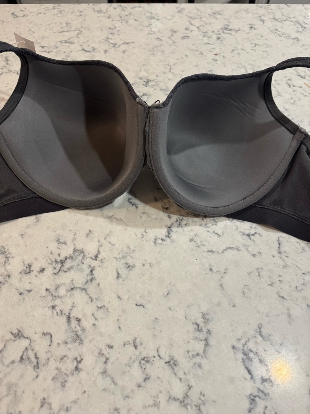 Cacique Full Coverage Lace T-Shirt Bra Gray Lightly Lined Underwire NWT 42DDD - Picture 7 of 9